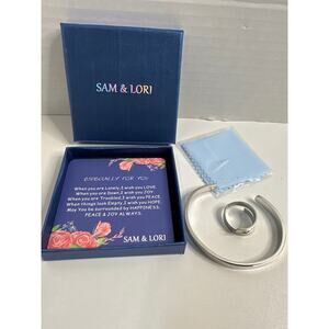 Inspirational jewelry Bracelet & ring Be Brave Be strong Be badass w/gift boxNWT